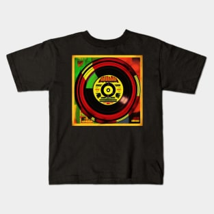 Reggae Music Pop Art Vinyl Album Cover Kids T-Shirt